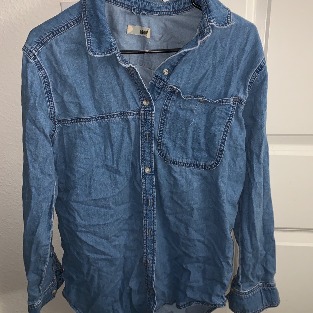topshop moto jean blouse